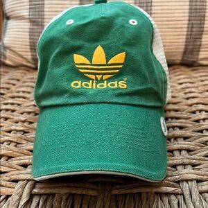 Adidas Green Cap with Yellow Logo